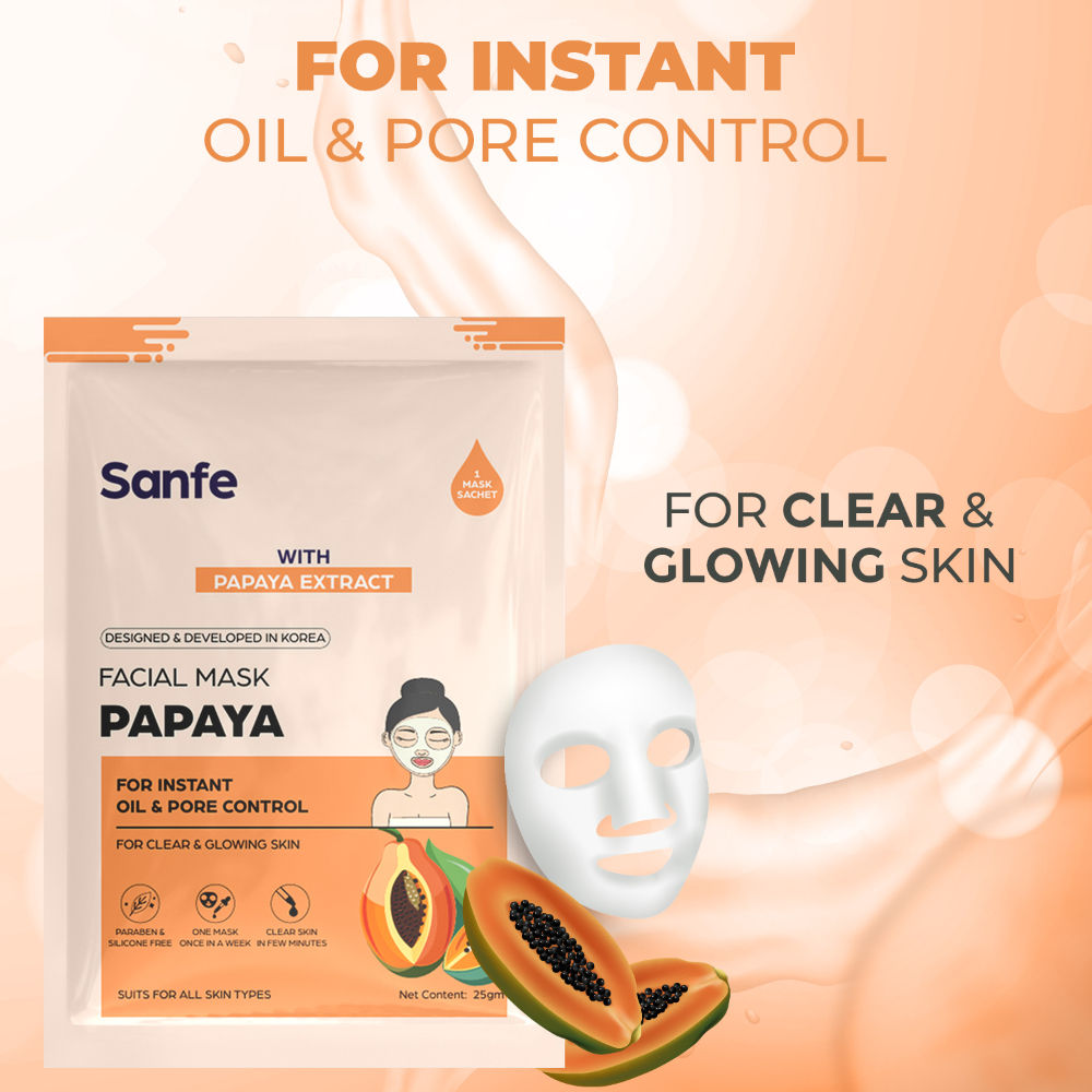 Instant Oil Control Papaya Facial Mask