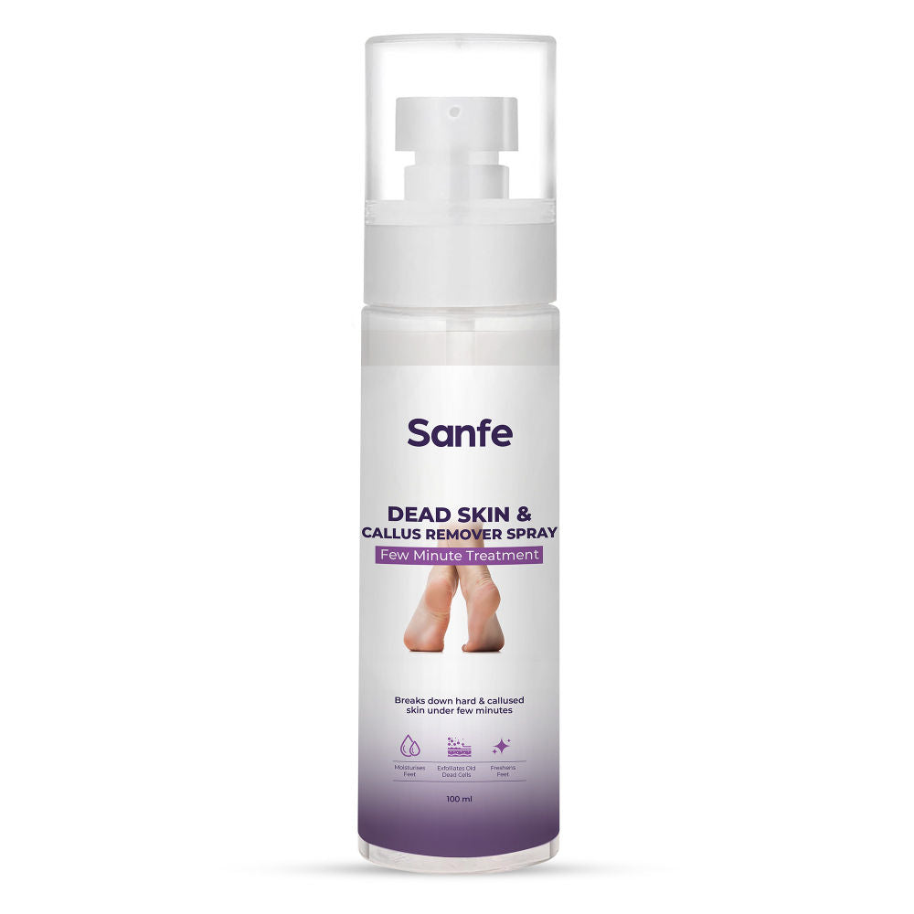 Dead Skin & Callus Remover Spray | Freshens, Exfoliates - For dry & cracked feet, 100ml