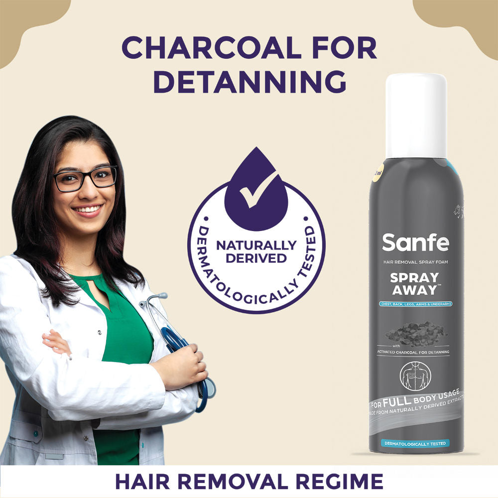 Spray Away Hair Removal Spray - Charcoal