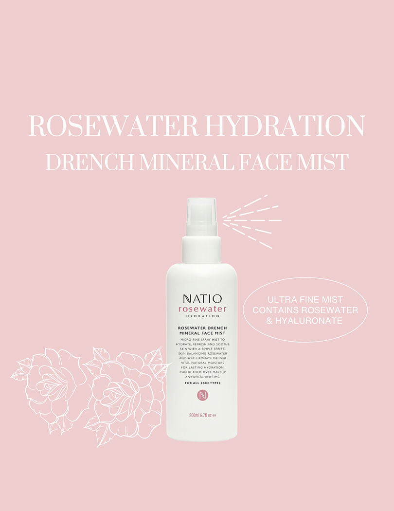 Rosewater Hydration Drench Mineral Face Mist