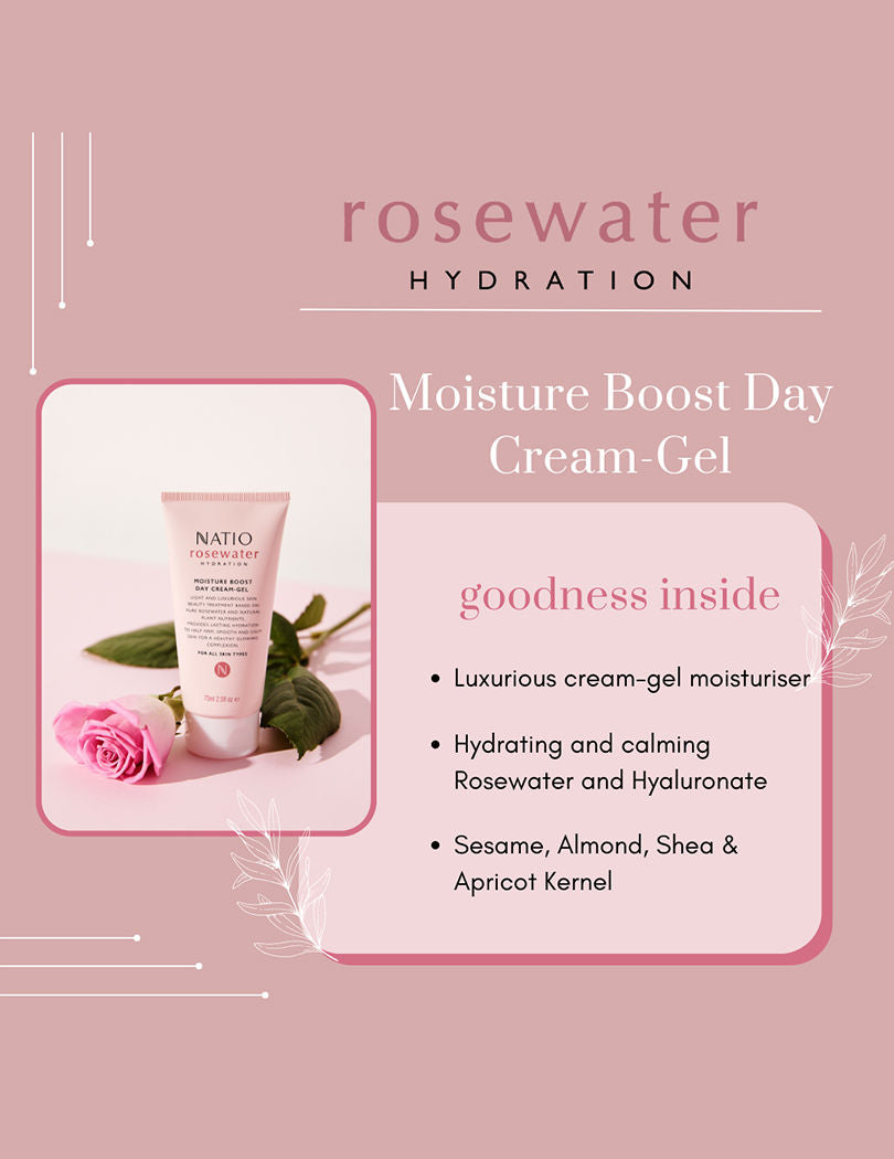 Rosewater Hydration Moisture Boost Day Cream-Gel
