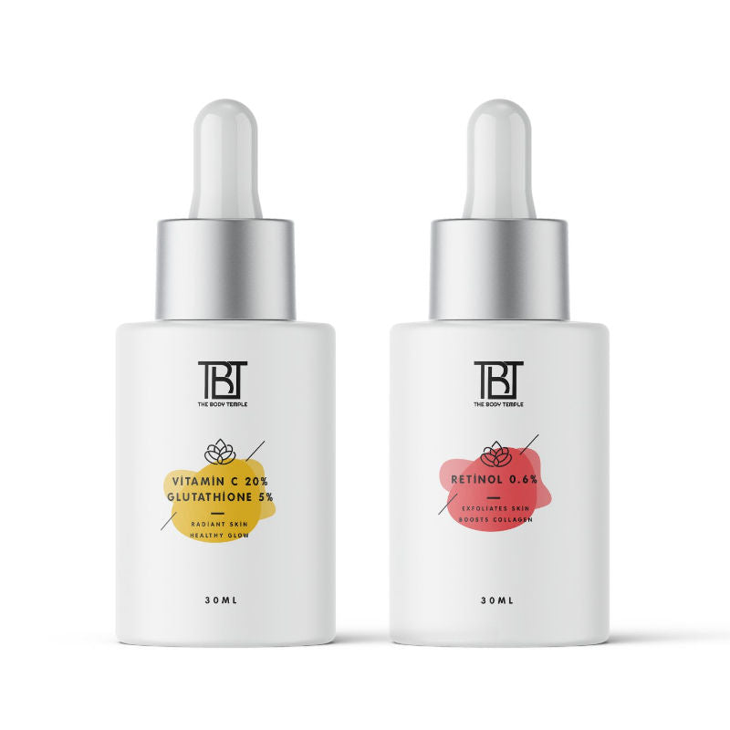 Vitamin C 20% + L-Glutathione 5% & Retinol 0.6% (30Ml Each - Pack Of 1)