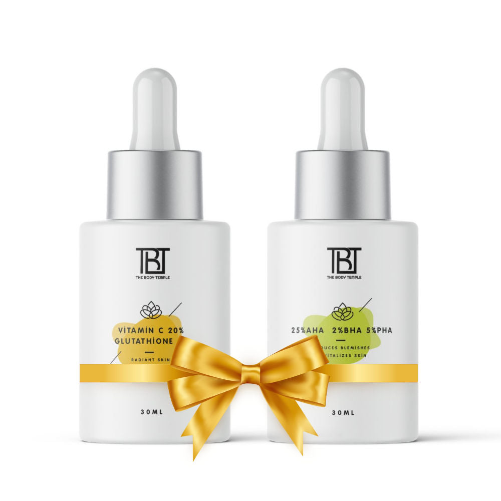 I Vitamin C 20% + L-Glutathione 5% & AHA 25%+ BHA 2%+ PHA 5% (30Ml Each-Pack Of 1) - 60ml