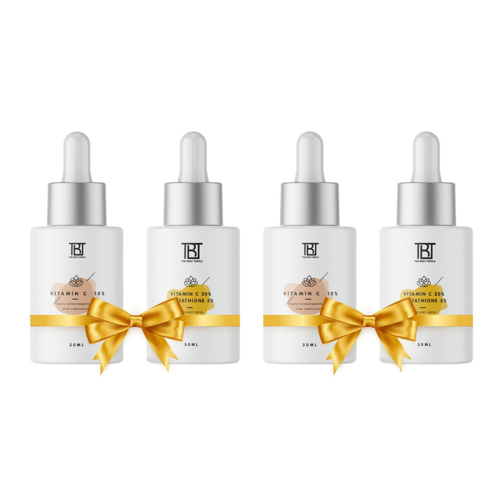 Vitamin C 10% & 20% Vitamin C + L-Glutathione 5% (30Ml Each - Pack Of 1) - 120ml