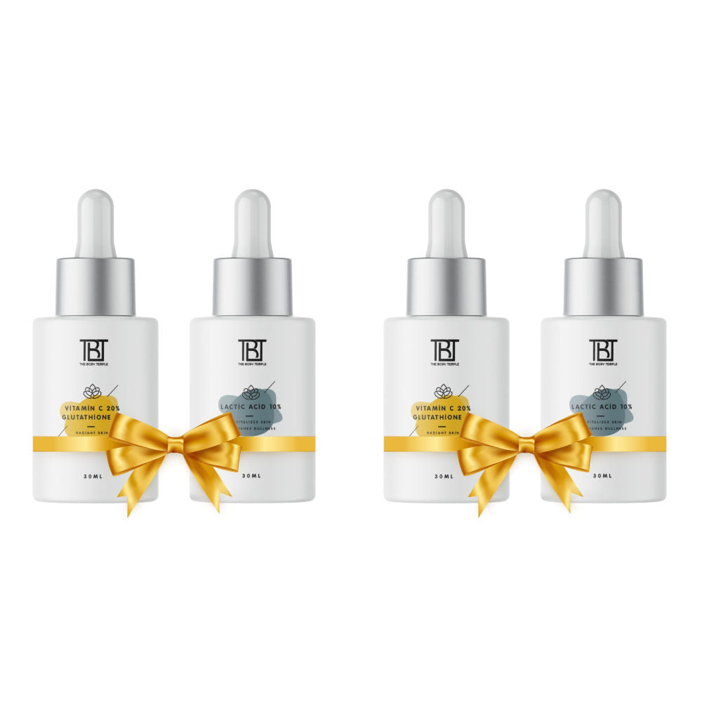 Vitamin C 20% + L-Glutathione 5% & Lactic Acid 10% (30Ml Each - Pack Of 1) - 120ml