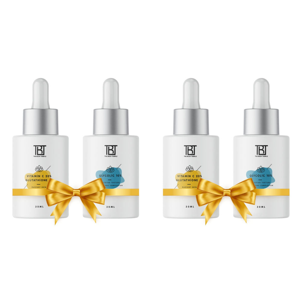 Vitamin C 20% + L-Glutathione 5% & Glycolic Acid 10% (30Ml Each - Pack Of 1) - 120ml