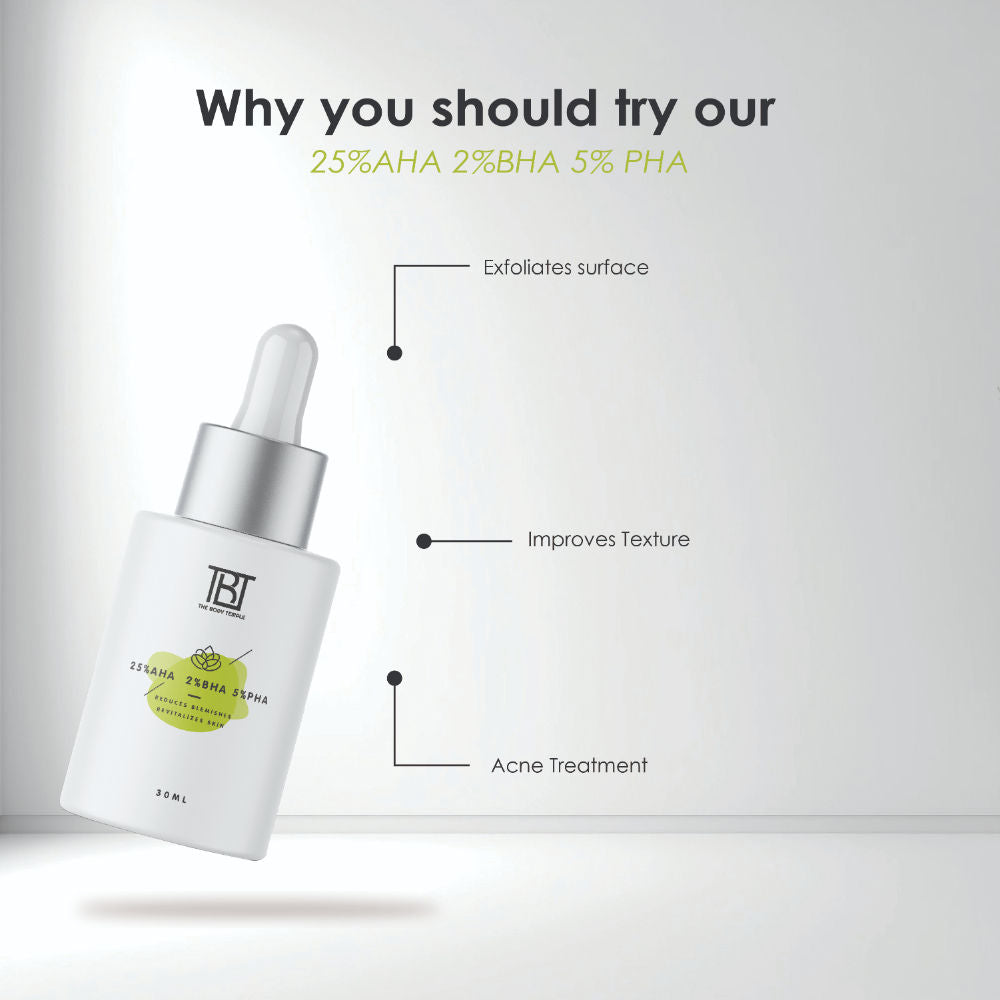 AHA 25% + BHA 2% + PHA 5% & Glycolic Acid 10% (30Ml Each - Pack Of 1)