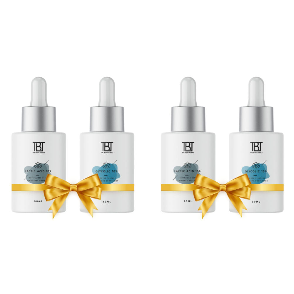 Lactic Acid 10% & Glycolic Acid 10% (30Ml Each - Pack Of 1) - 120ml
