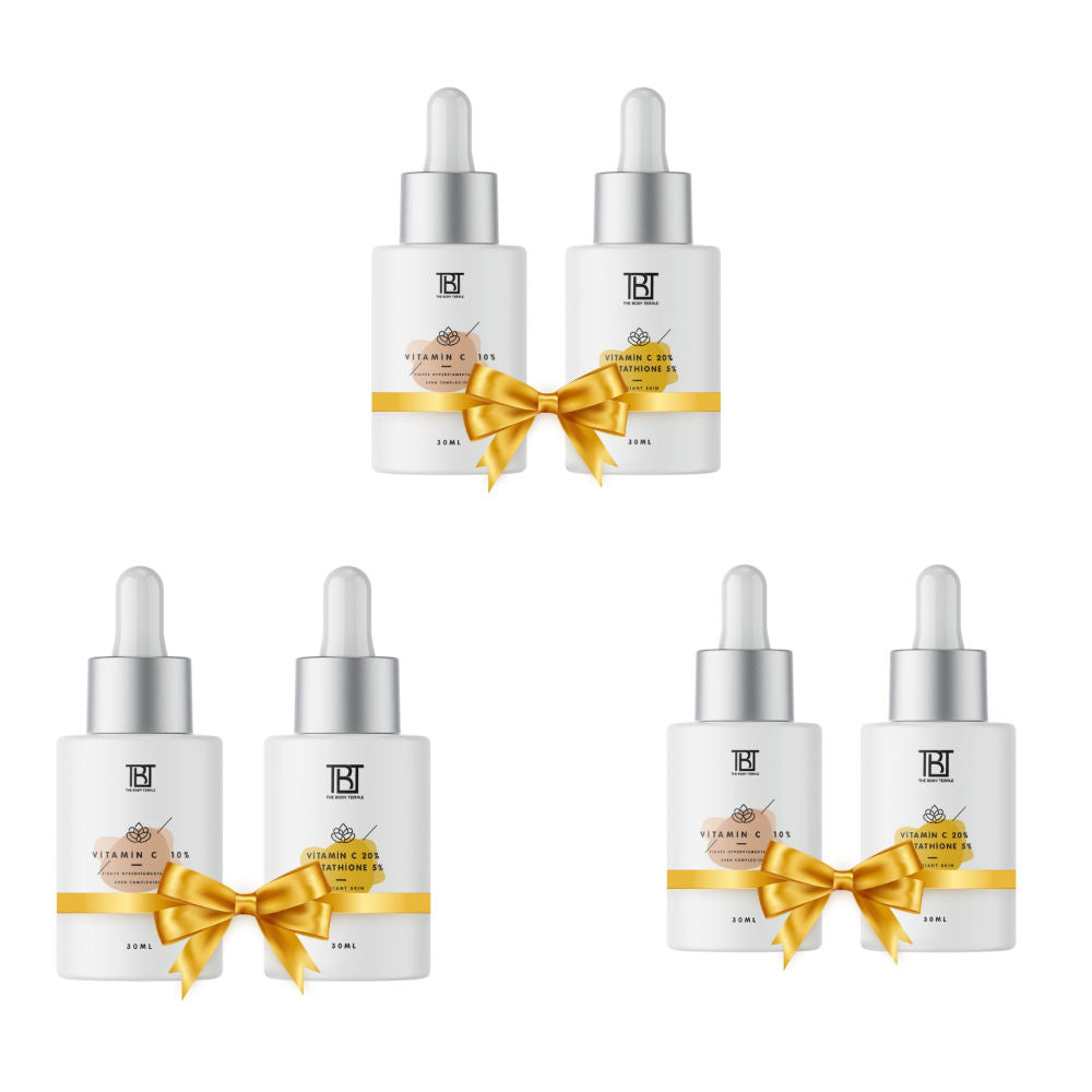 Vitamin C 10% & 20% Vitamin C + L-Glutathione 5% (30Ml Each - Pack Of 1)