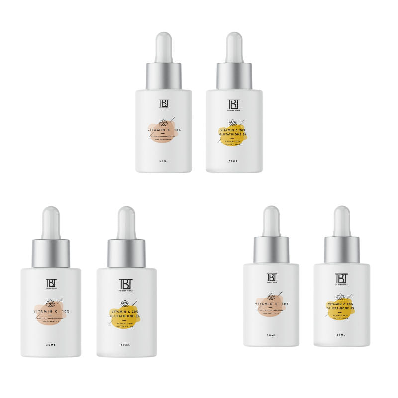 Vitamin C 10% & 20% Vitamin C + L-Glutathione 5% (30Ml Each - Pack Of 1)