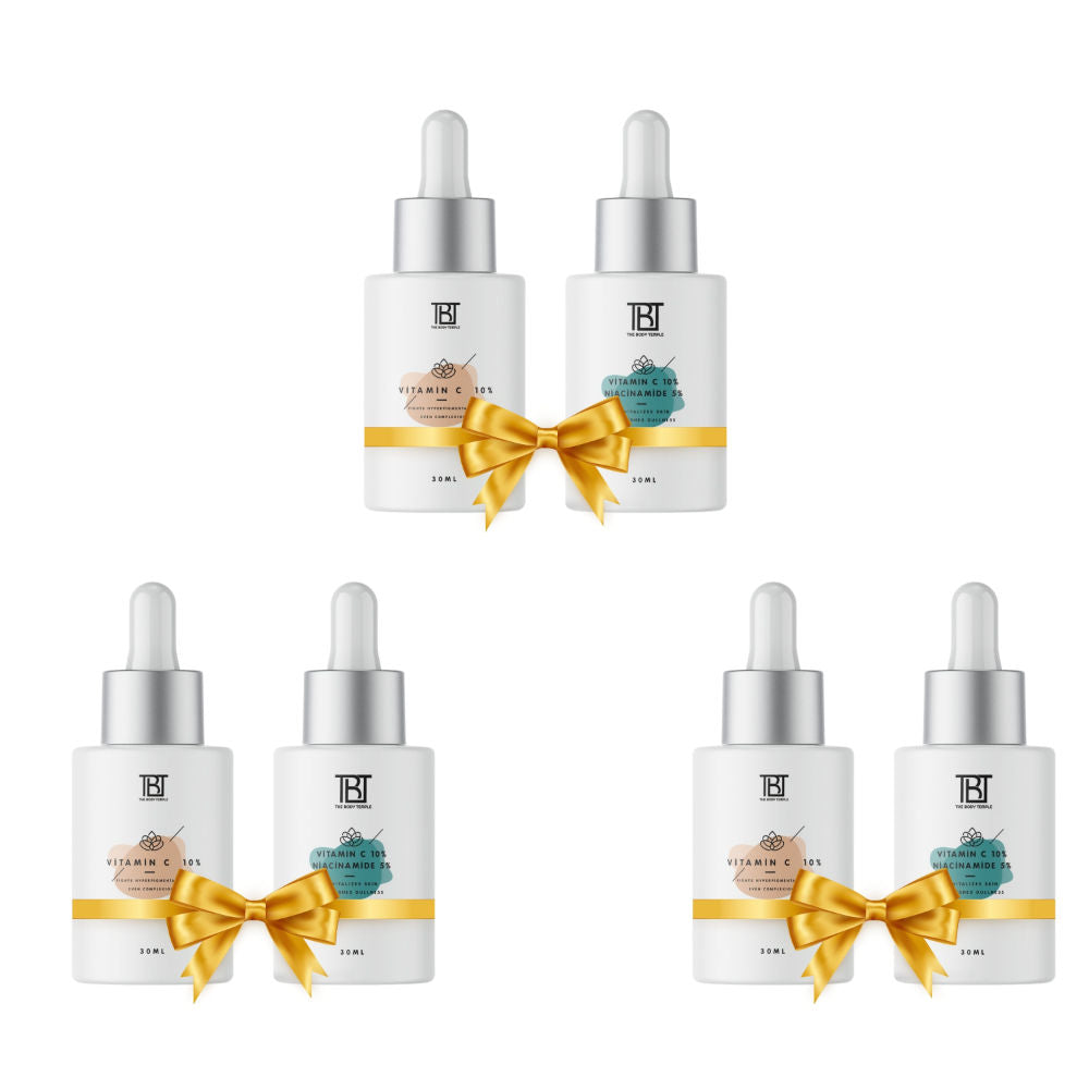 Vitamin C 10% & Vitamin C 10% + Niacinamide 5% (30Ml Each - Pack Of 1) - 180ml
