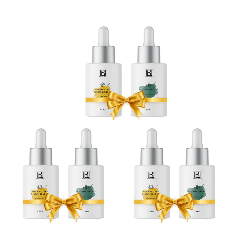 Vitamin C 20% + L-Glutathione 5% & Glutathione 10% (30Ml Each - Pack Of 1) - 180ml