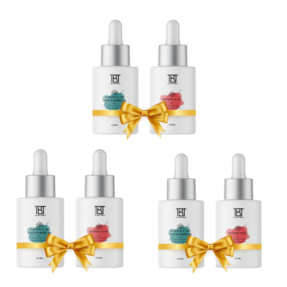 Vitamin C 10% & Niacinamide 5% + Retinol 0.6% (30Ml Each - Pack Of 1) - 180ml