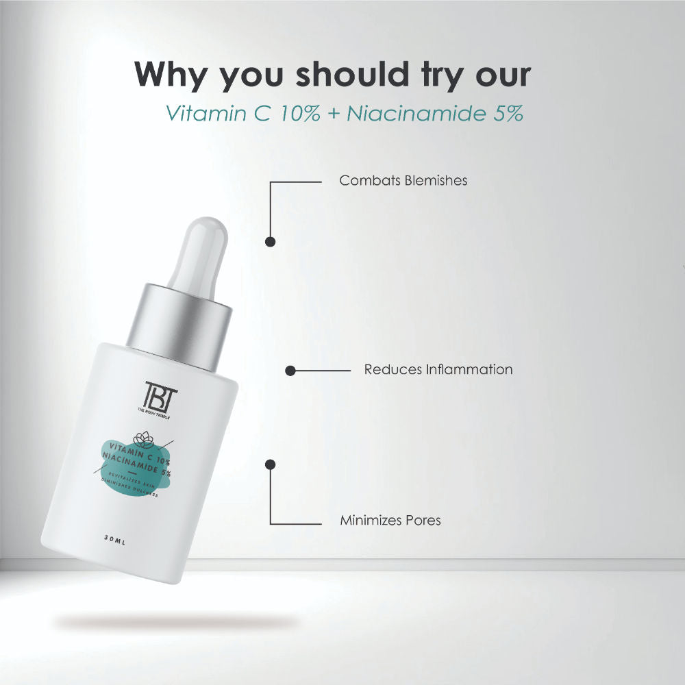 Vitamin C 10% & Niacinamide 5% + Lactic Acid 10% (30Ml Each - Pack Of 1)