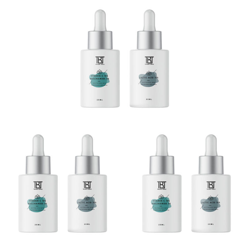 Vitamin C 10% & Niacinamide 5% + Lactic Acid 10% (30Ml Each - Pack Of 1)