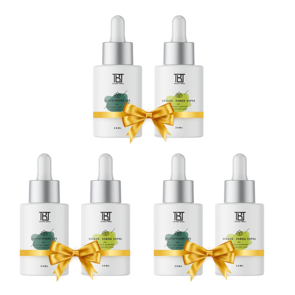 Glutathione 10% & AHA 25% + BHA 2% + PHA 5% (30Ml Each - Pack Of 1) - 180ml
