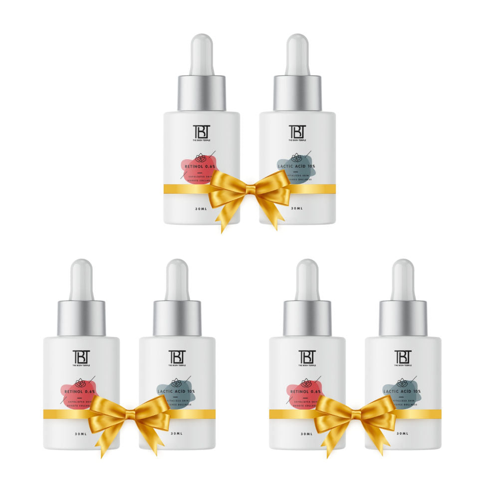 Retinol 0.6% & Lactic Acid 10% (30Ml Each - Pack Of 1) - 180ml