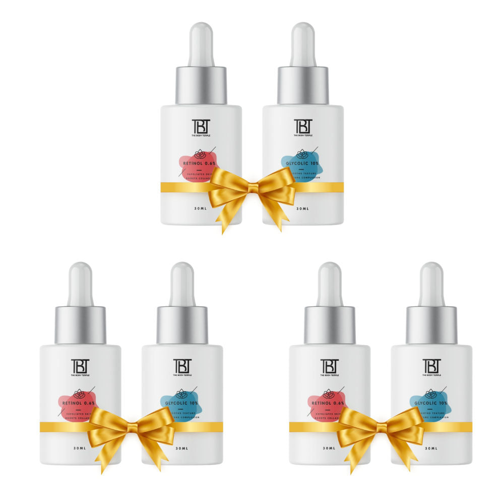 Retinol 0.6% & Glycolic Acid 10% (30Ml Each - Pack Of 1) - 180ml