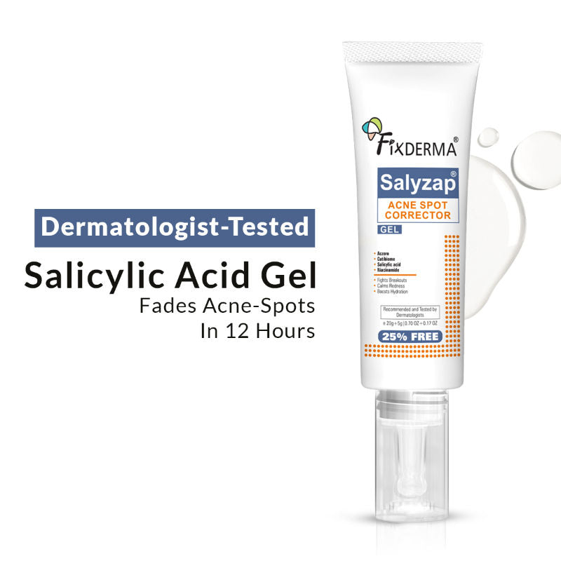 Salyzap 2% Salicylic Acid Acne Spot Corrector Gel with 2% Niacinamide Pimple Remover