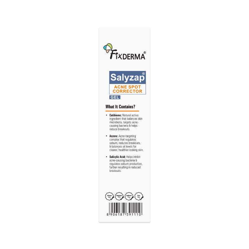 Salyzap 2% Salicylic Acid Acne Spot Corrector Gel with 2% Niacinamide Pimple Remover