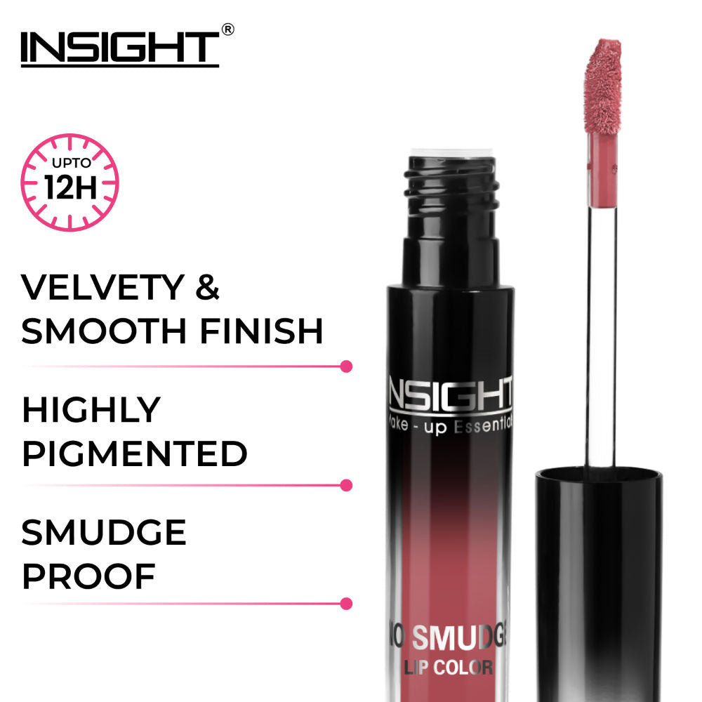 No Smudge Lip Color, 12hr Long Wear Creamy Velvet Finish, Transfer Proof Formula