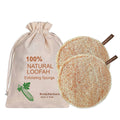 Natural Sun Dried Bath Loofah Round in a Gift Bag Body Scrubber Women & Men