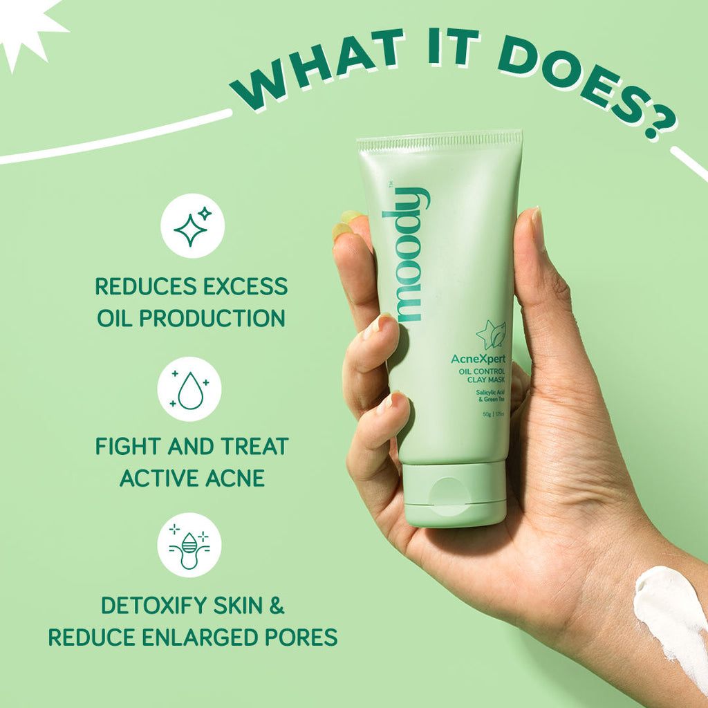 Acnexpert Oil Control Clay Mask With Salicylic Acid & Green Tea