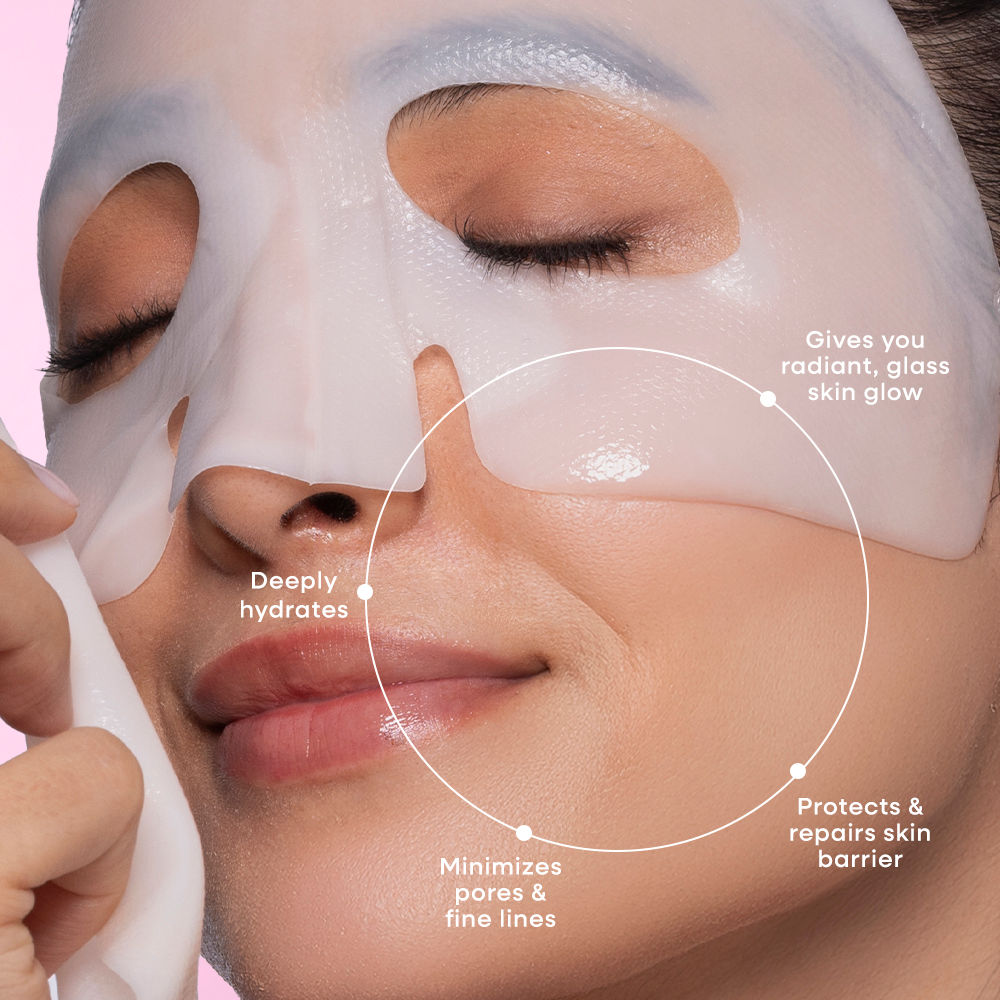 Real Collagen Mask – Hydrates, Brightens And Gives Dewy Skin Overnight - Formulated In Korea