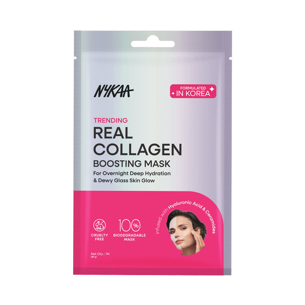 Real Collagen Mask – Hydrates, Brightens And Gives Dewy Skin Overnight - Formulated In Korea
