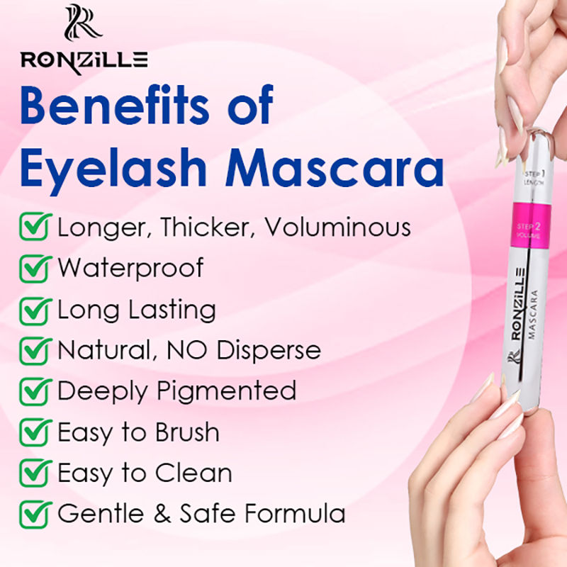 Waterproof And Smudgeproof Two In One Mascara