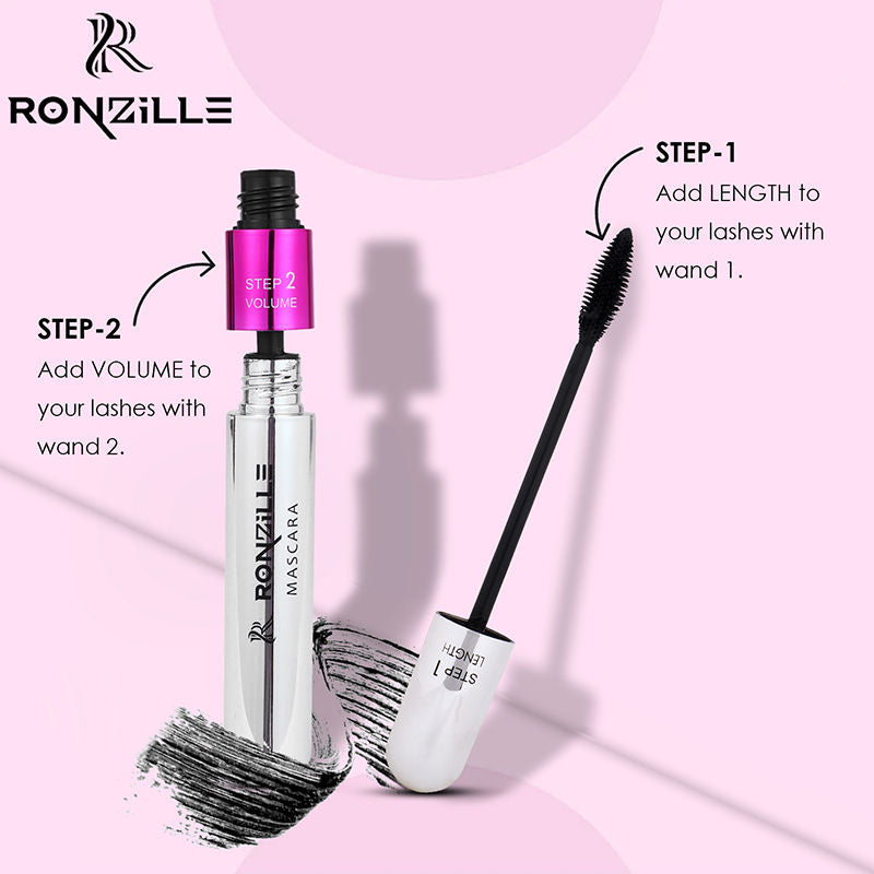 Waterproof And Smudgeproof Two In One Mascara