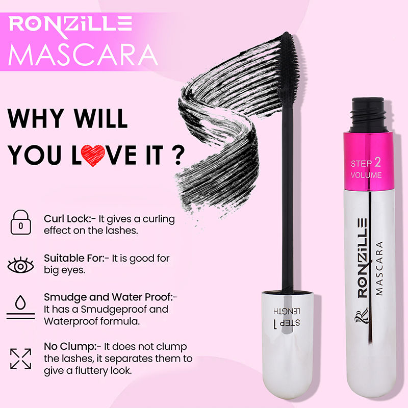 Waterproof And Smudgeproof Two In One Mascara