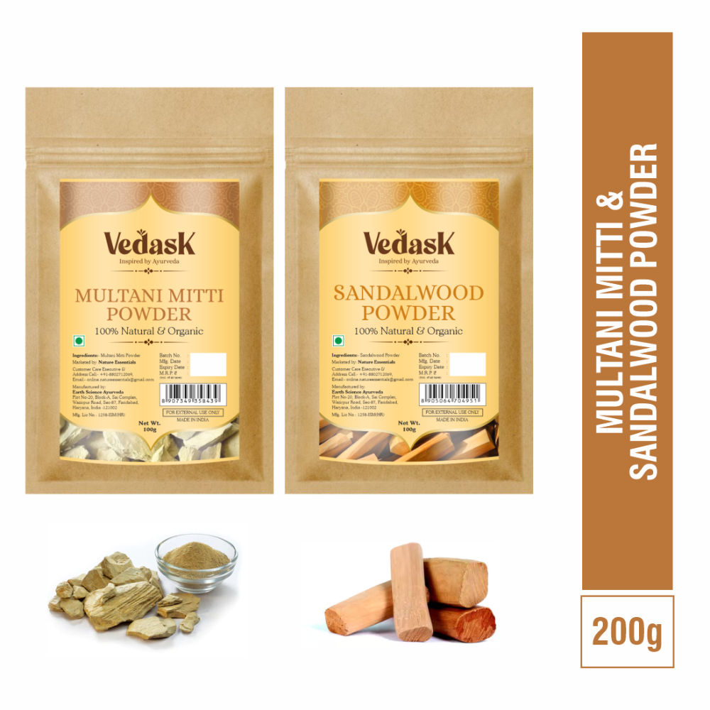 Organic Multani Mitti And Sandal Wood Powder