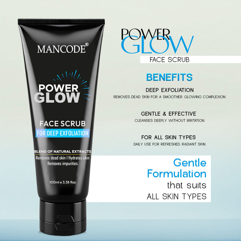 Power Glow Face Scrub For Men