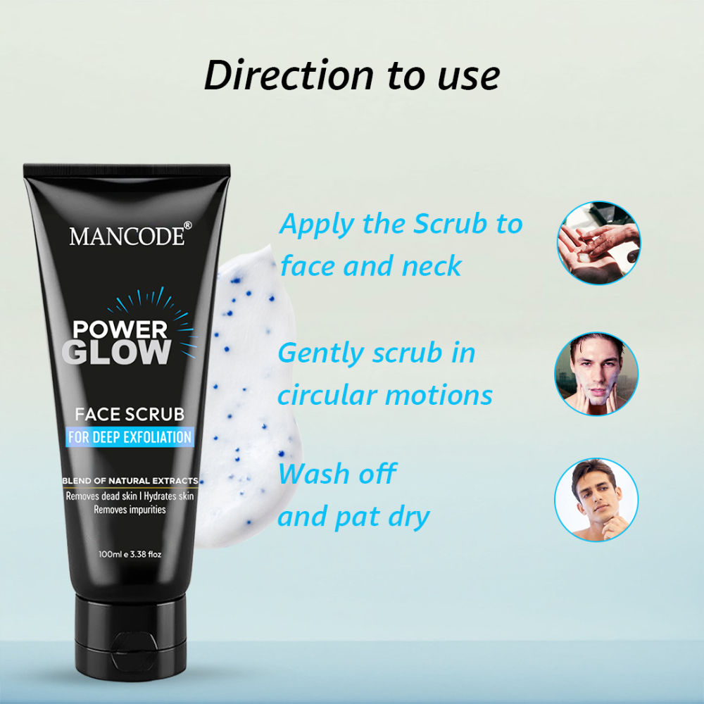 Power Glow Face Scrub For Men