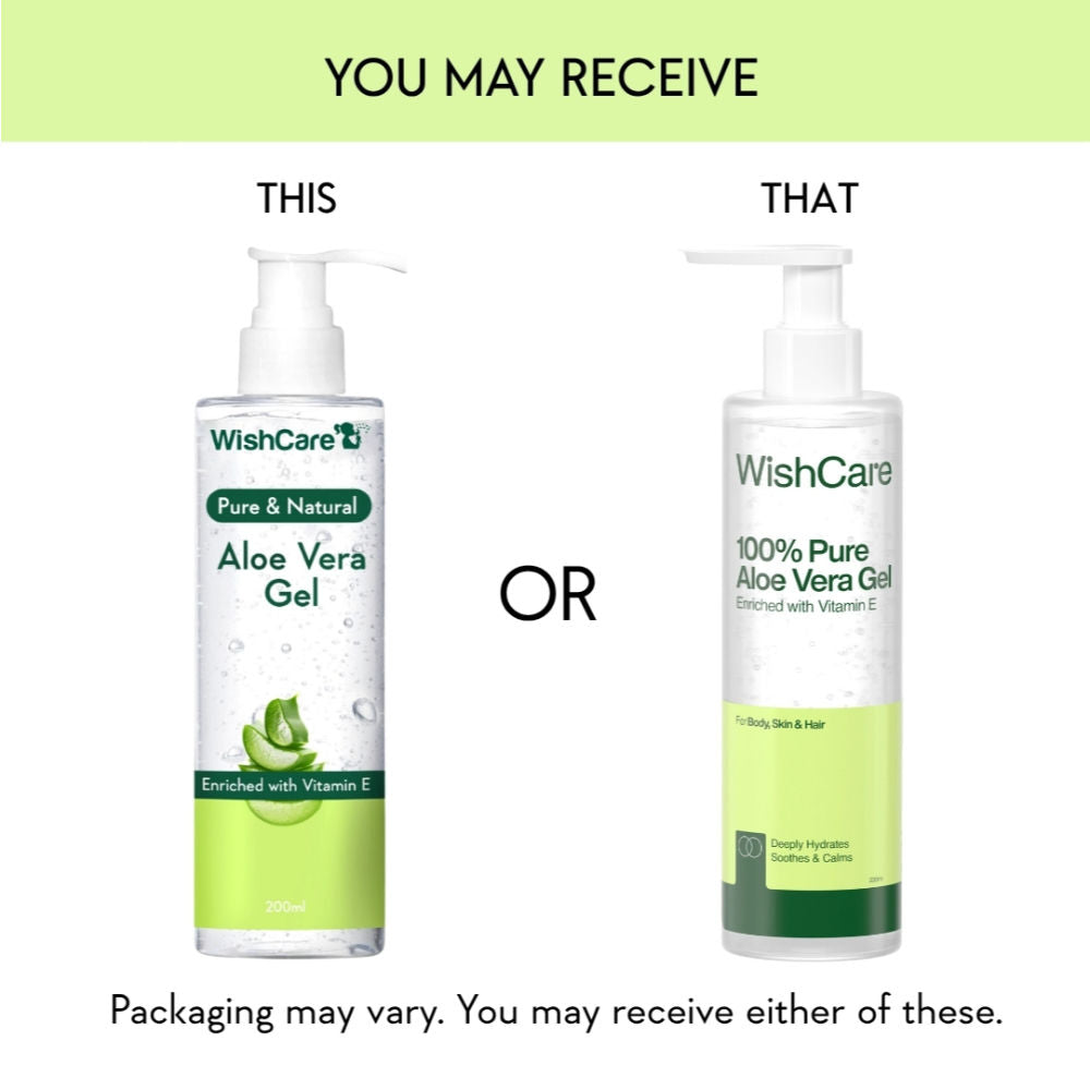 Pure & Natural Aloe Vera Gel for Face & Hair- Hydrates, Moisturizes & Soothes Skin