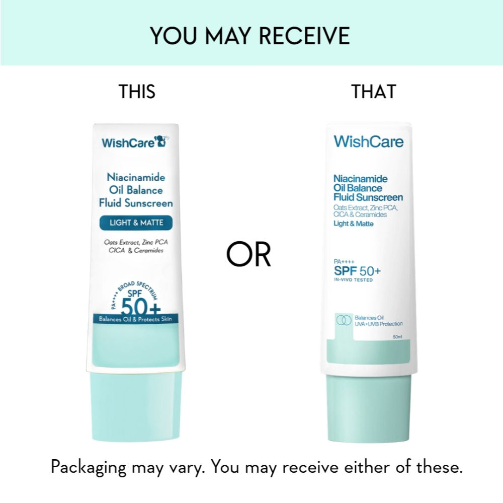 Niacinamide Oil Balance Fluid Face Sunscreen for Oily Skin with SPF50 PA++++ In-Vivo Tested