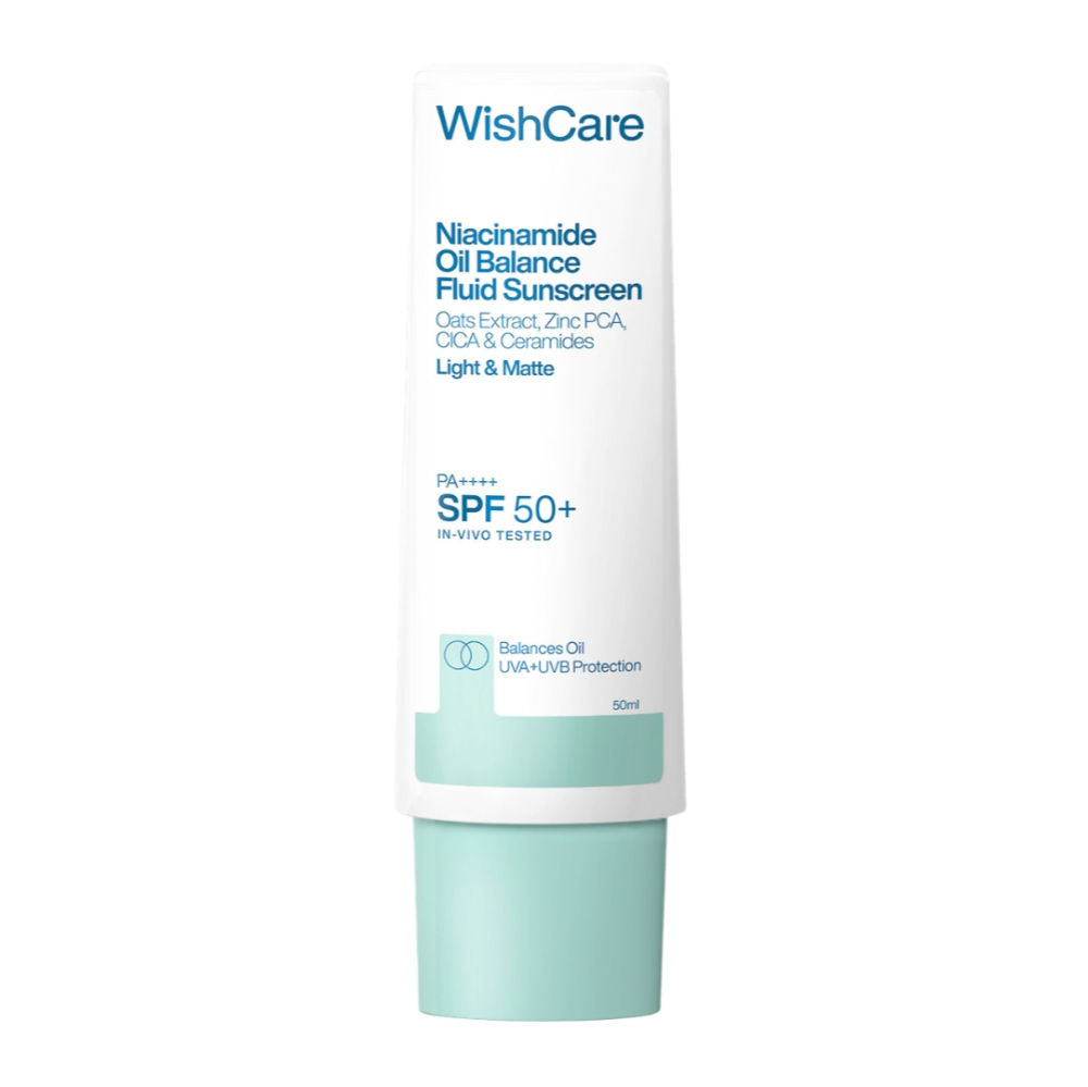 Niacinamide Oil Balance Fluid Face Sunscreen for Oily Skin with SPF50 PA++++ In-Vivo Tested