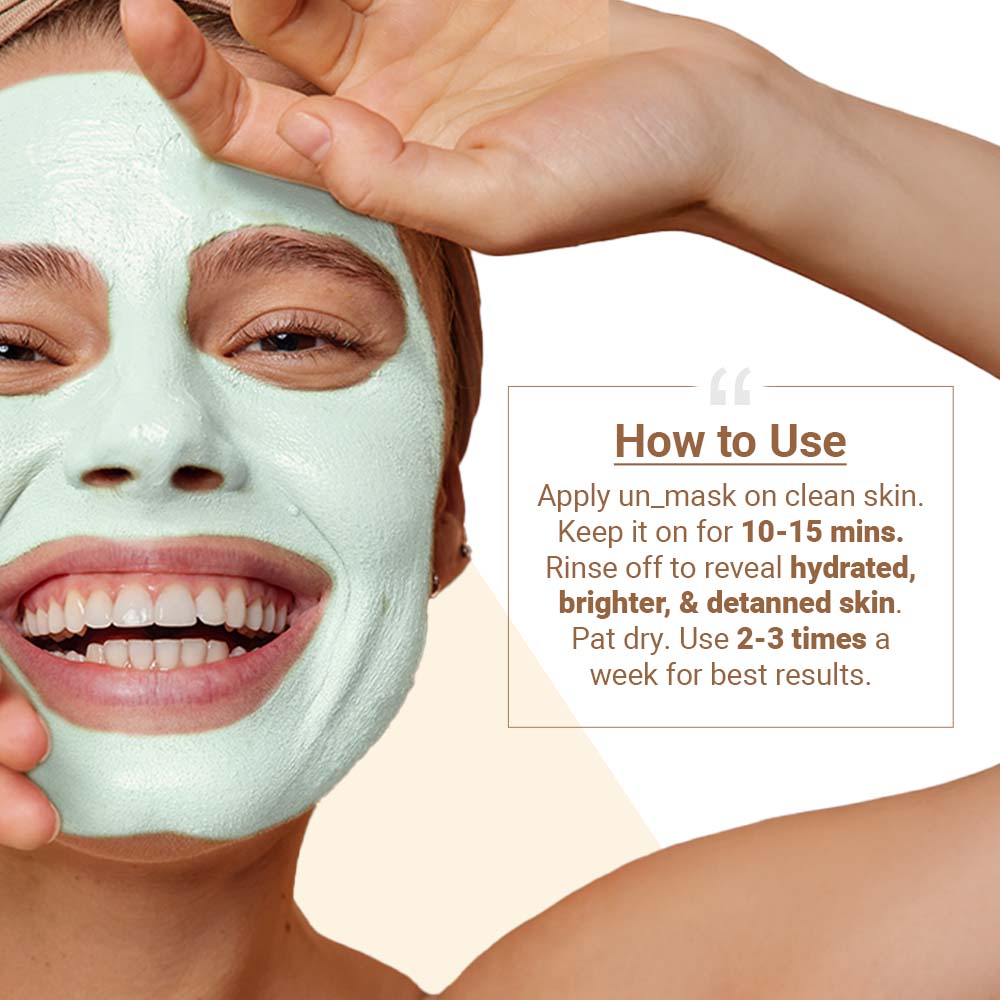 Neude Instant Detanning + Hydrating + Brightening Face Mask - Dry Skin Friendly