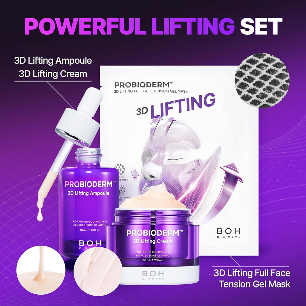 Probioderm 3D Lifting Ampoule - Firming Korean Serum Reduces Signs of Aging