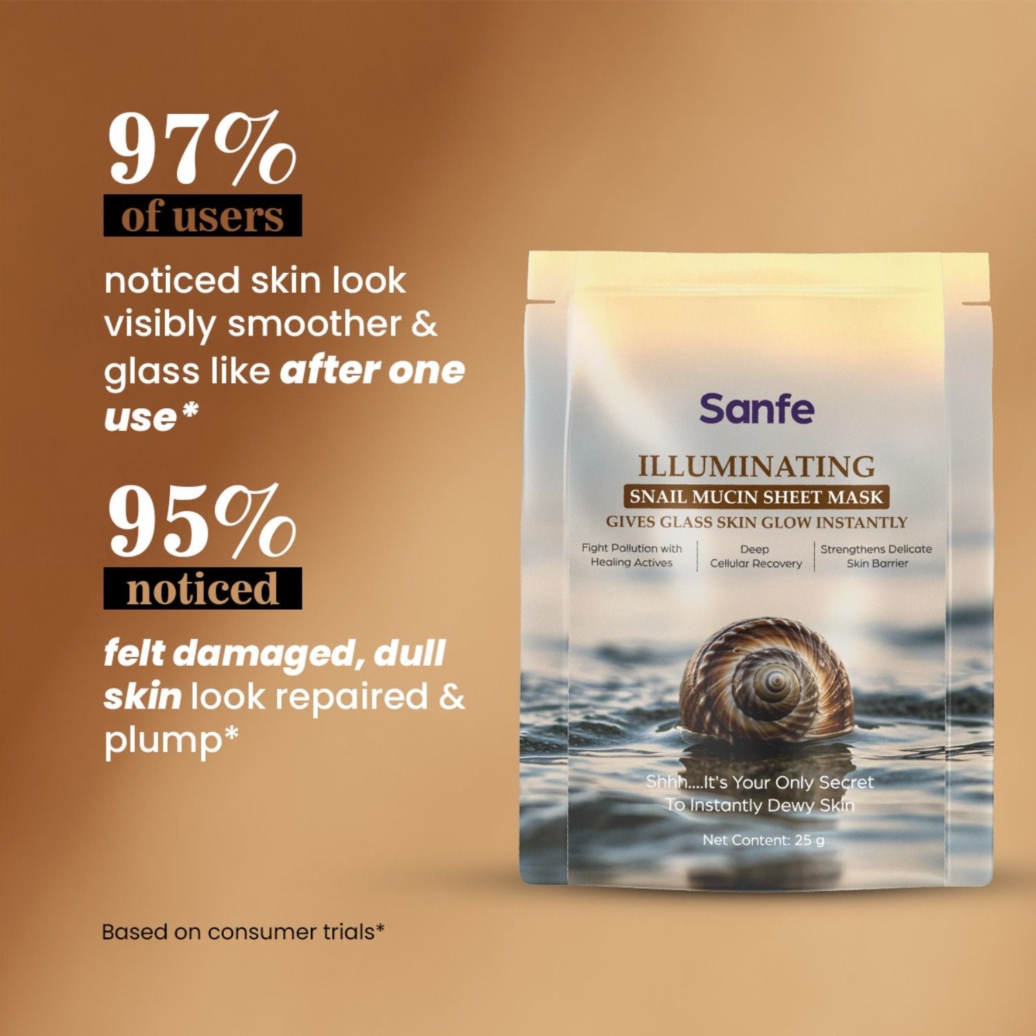 Illuminating Snail Mucin Sheet Mask For Glass Skin Glow
