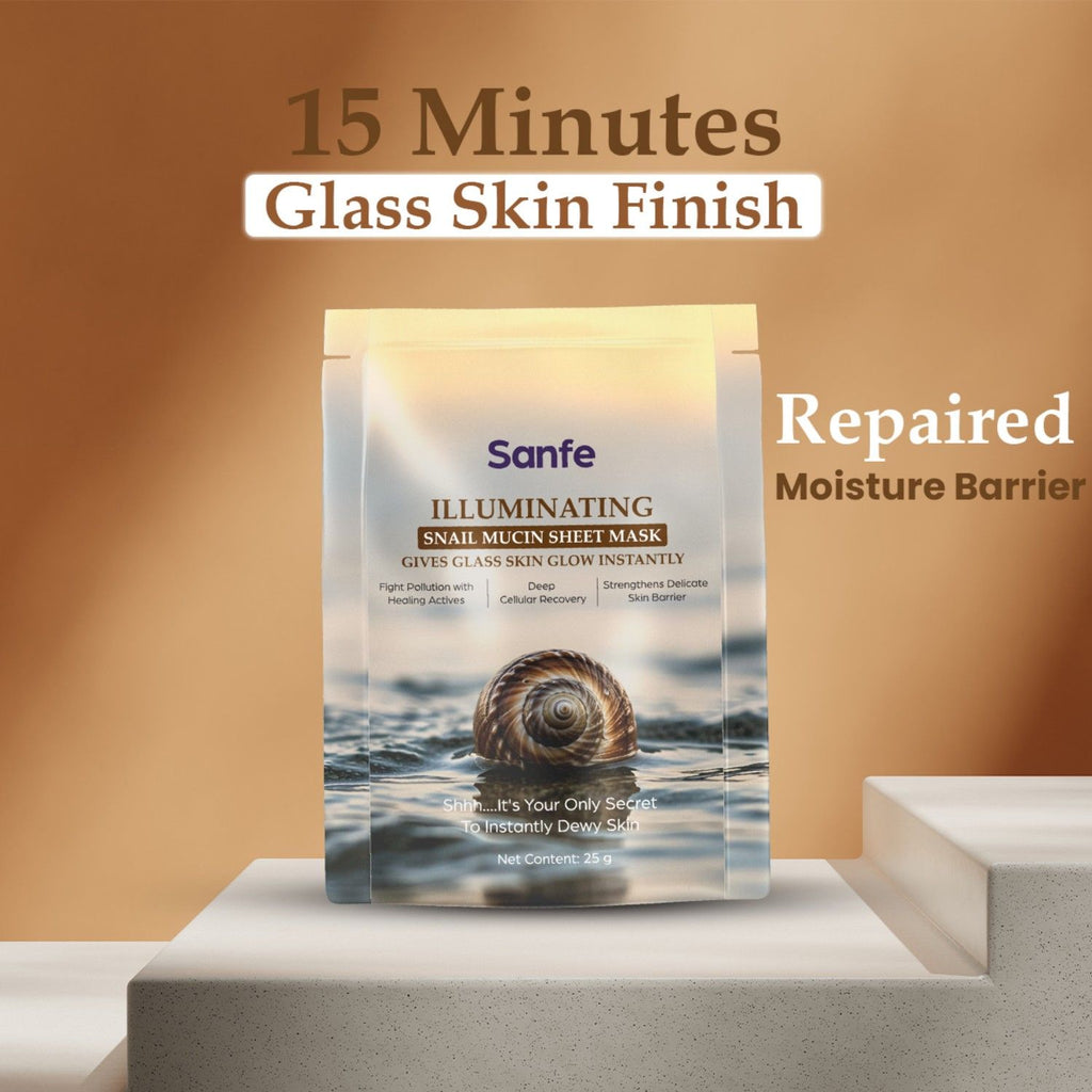 Illuminating Snail Mucin Sheet Mask For Glass Skin Glow