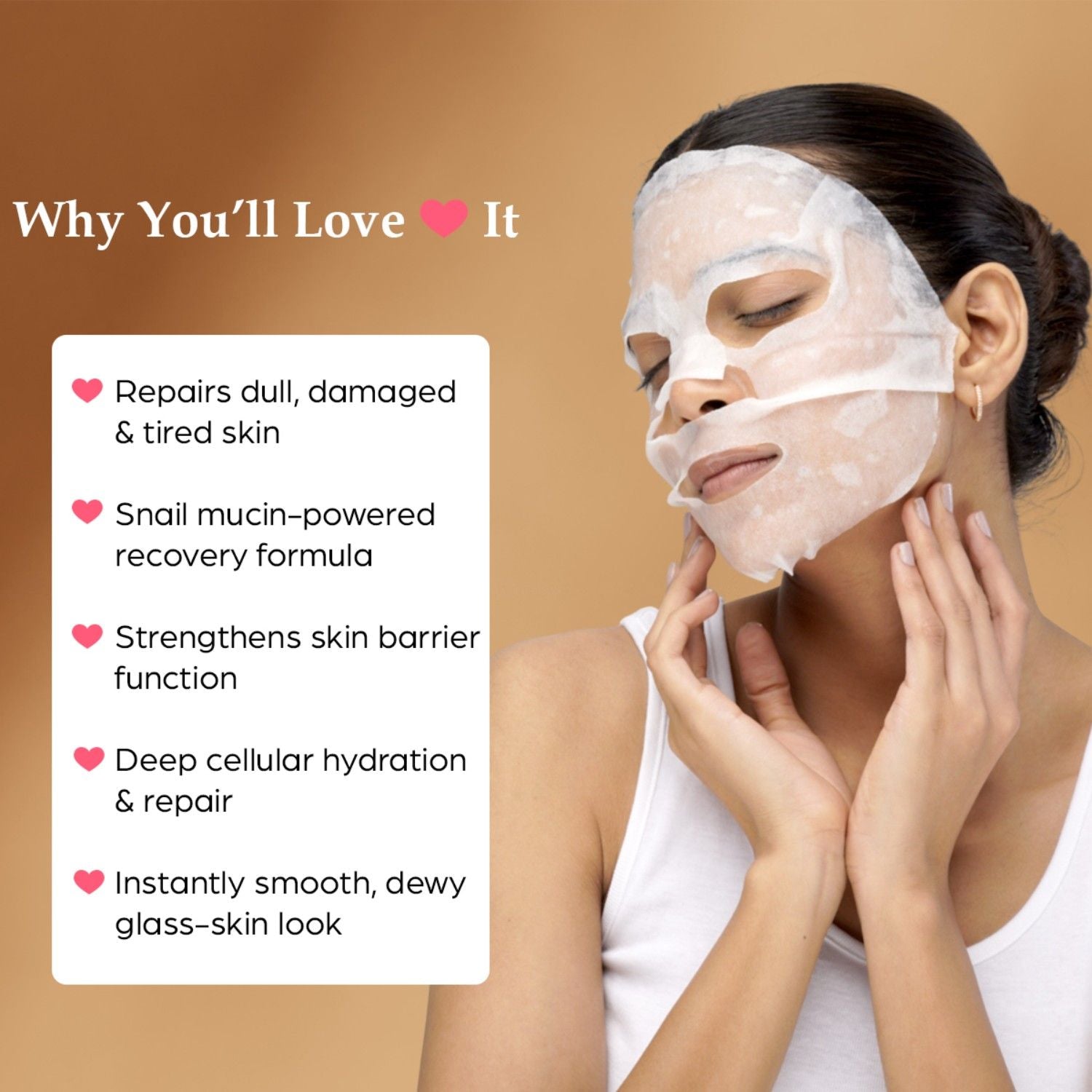 Illuminating Snail Mucin Sheet Mask For Glass Skin Glow