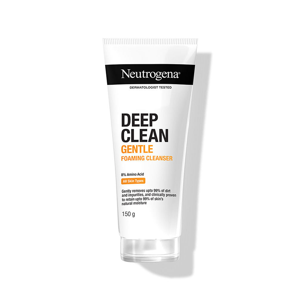 Deep Clean Gentle Foaming Cleanser - Moisturizing Face Wash for Normal to Sensitive Skin