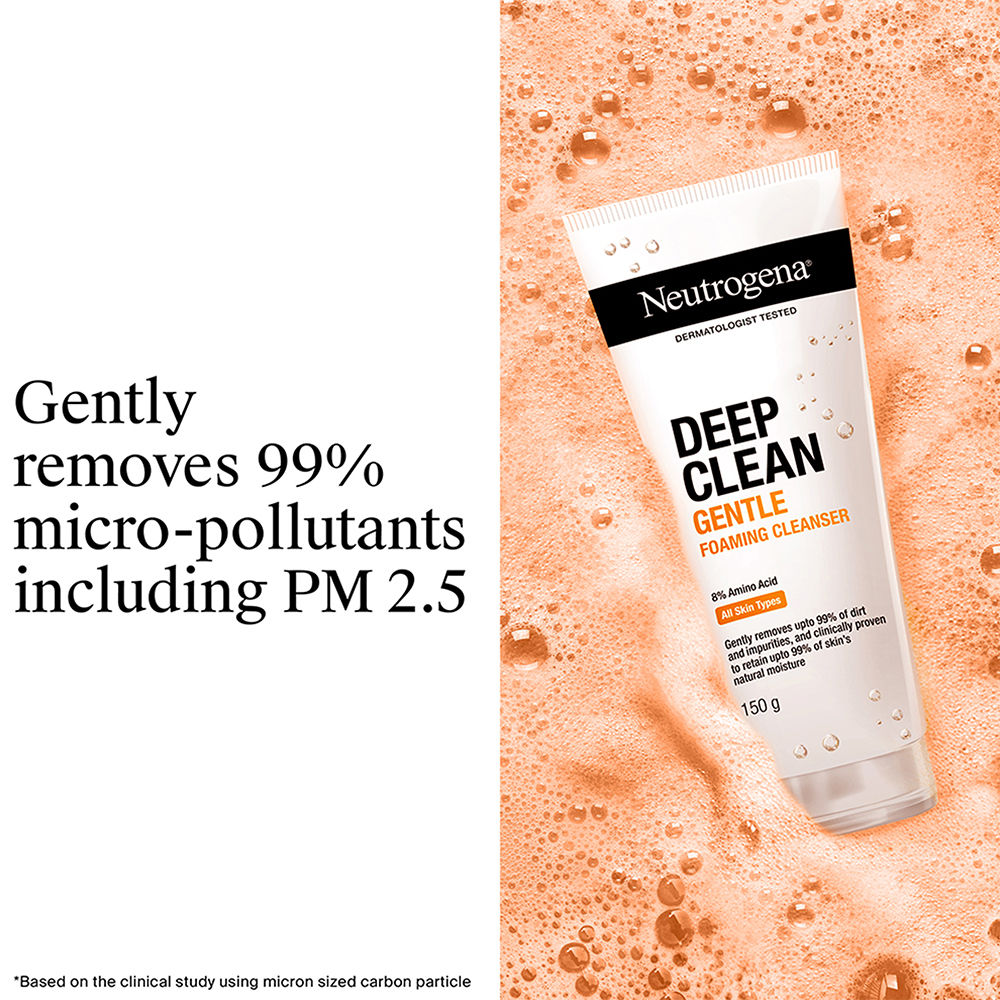 Deep Clean Gentle Foaming Cleanser - Moisturizing Face Wash for Normal to Sensitive Skin
