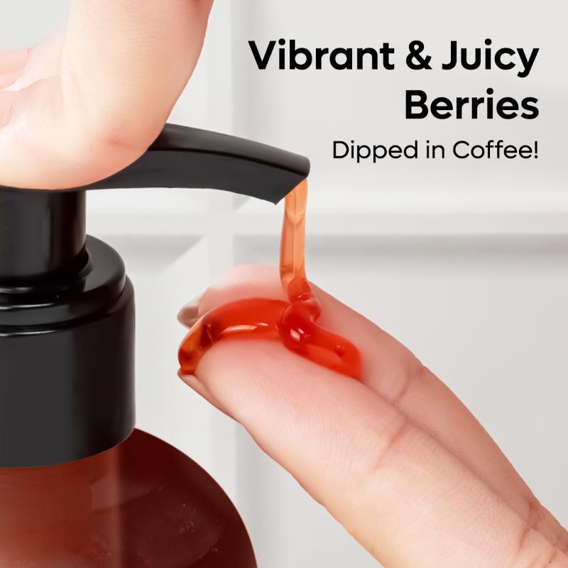 Coffee & Berries Body Wash for Soft, Glowing Skin and Tan Removal enriched with Vitamin E