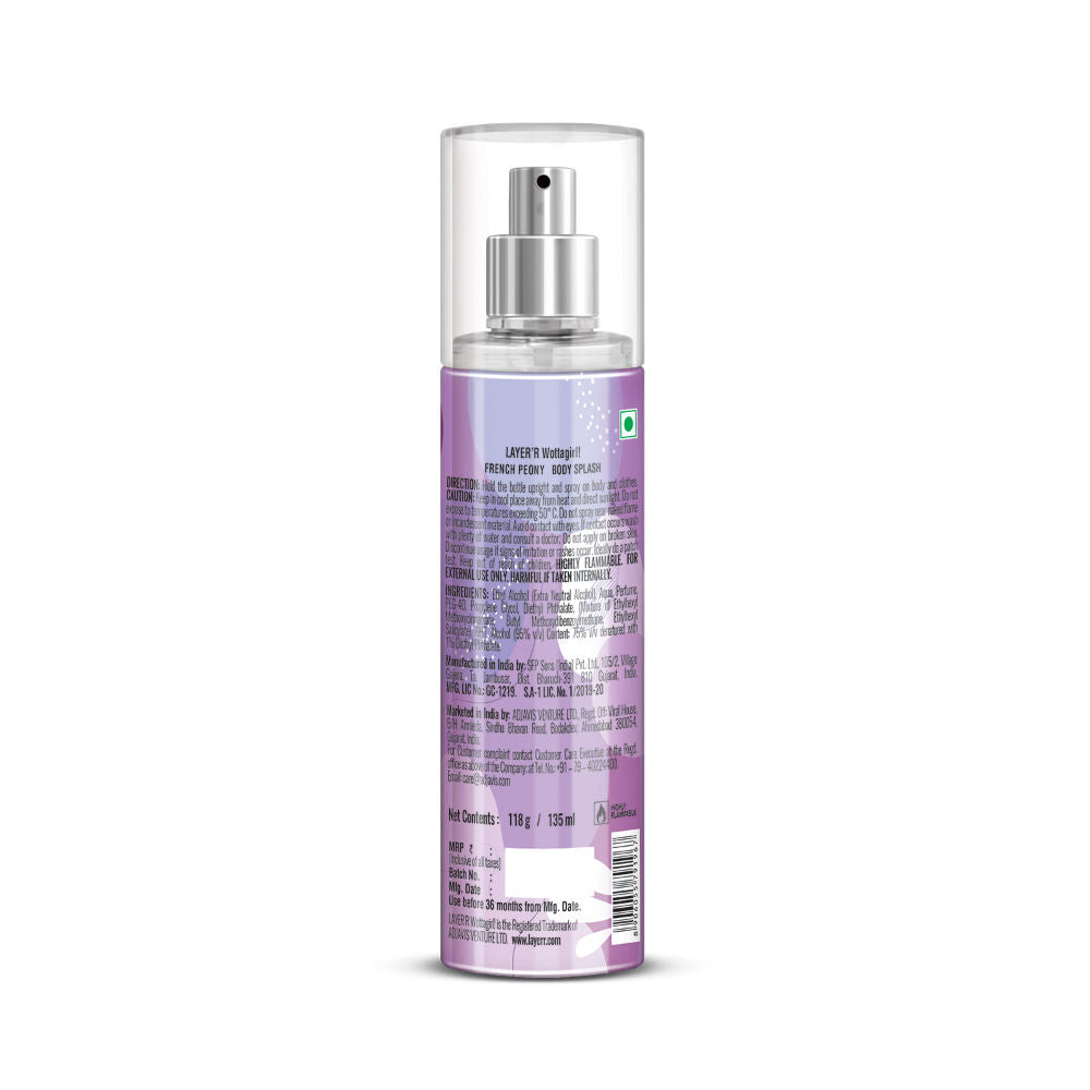 Wottagirl! French Peony Body Splash For Her