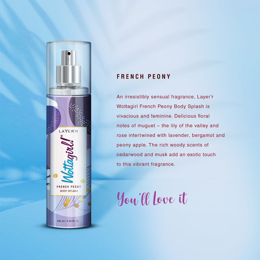 Wottagirl! French Peony Body Splash For Her