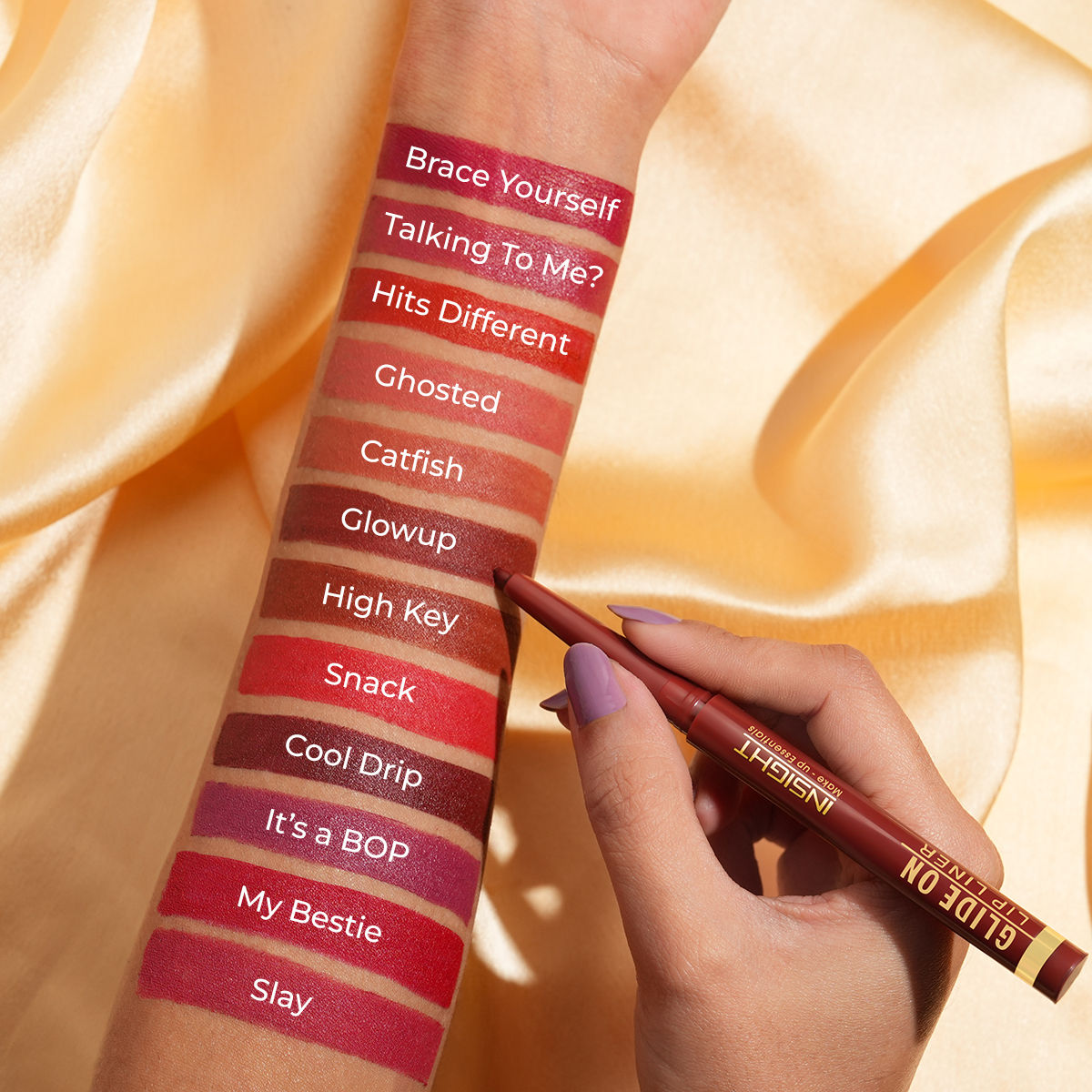 Glide On Lip Liner, Intense Pigment, Long Wear Matte Lip Formula