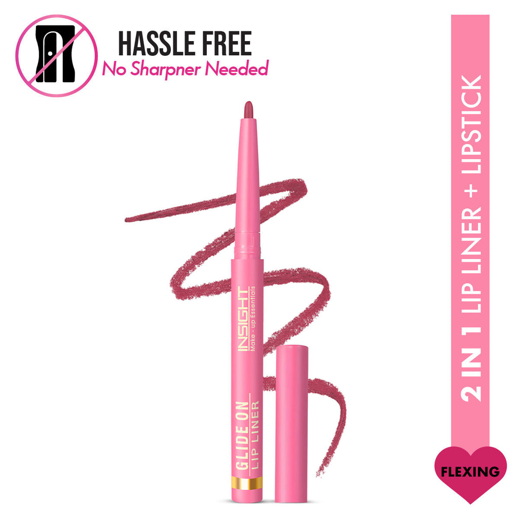 Glide On Lip Liner, Intense Pigment, Long Wear Matte Lip Formula - Flexing